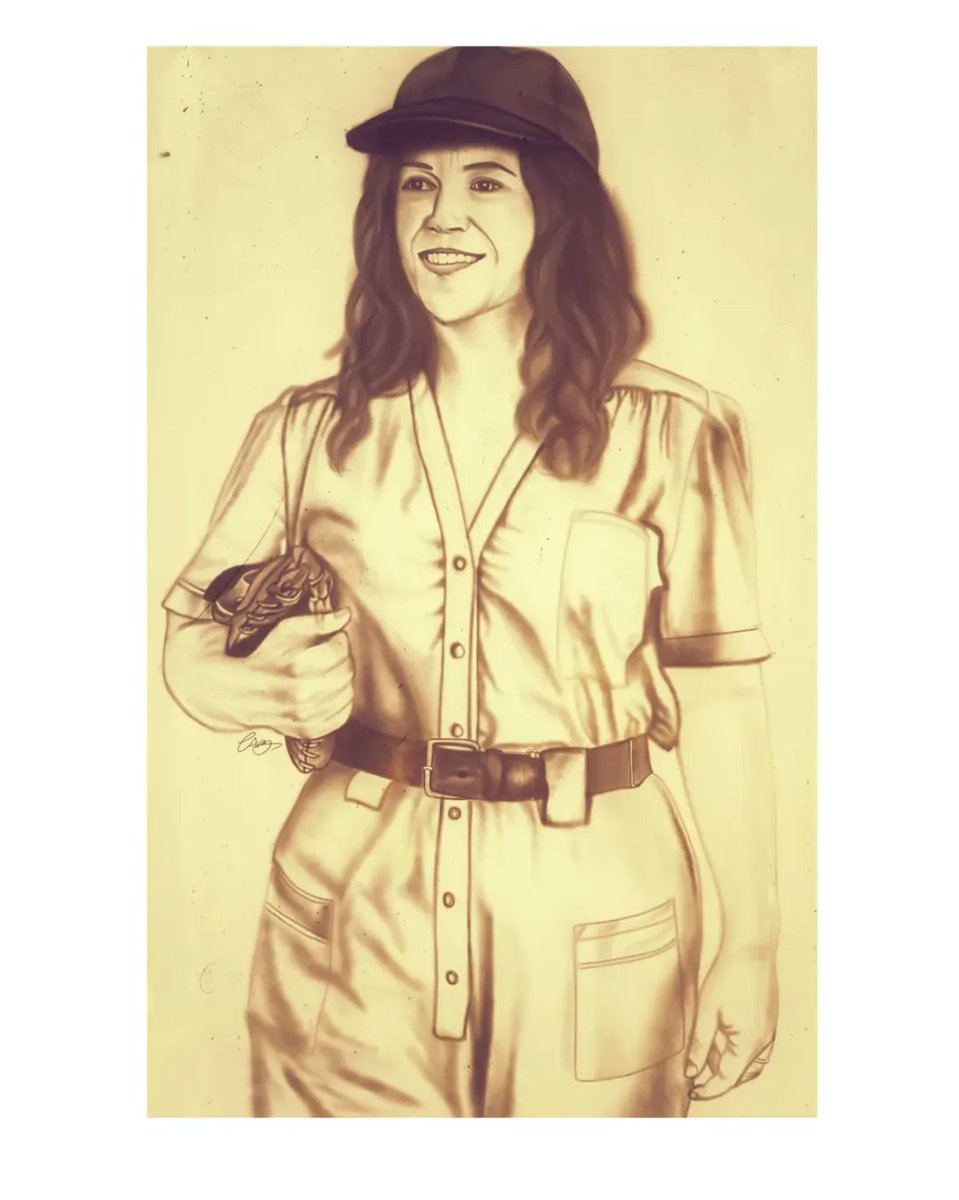 Jessavery20151's tweet photo. @LeagueOnPrime Carson Shaw &amp; Greta Gill for the Rockford Peaches 🍑 ⚾️
@DarcyCarden #AbbiJacobson 
Drawn digitally.

#carsonshaw #GRETAGILL #ALeagueOfTheirOwn #digitaldrawing #artwork #womensbaseball https://t.co/8XcgoJK4YC