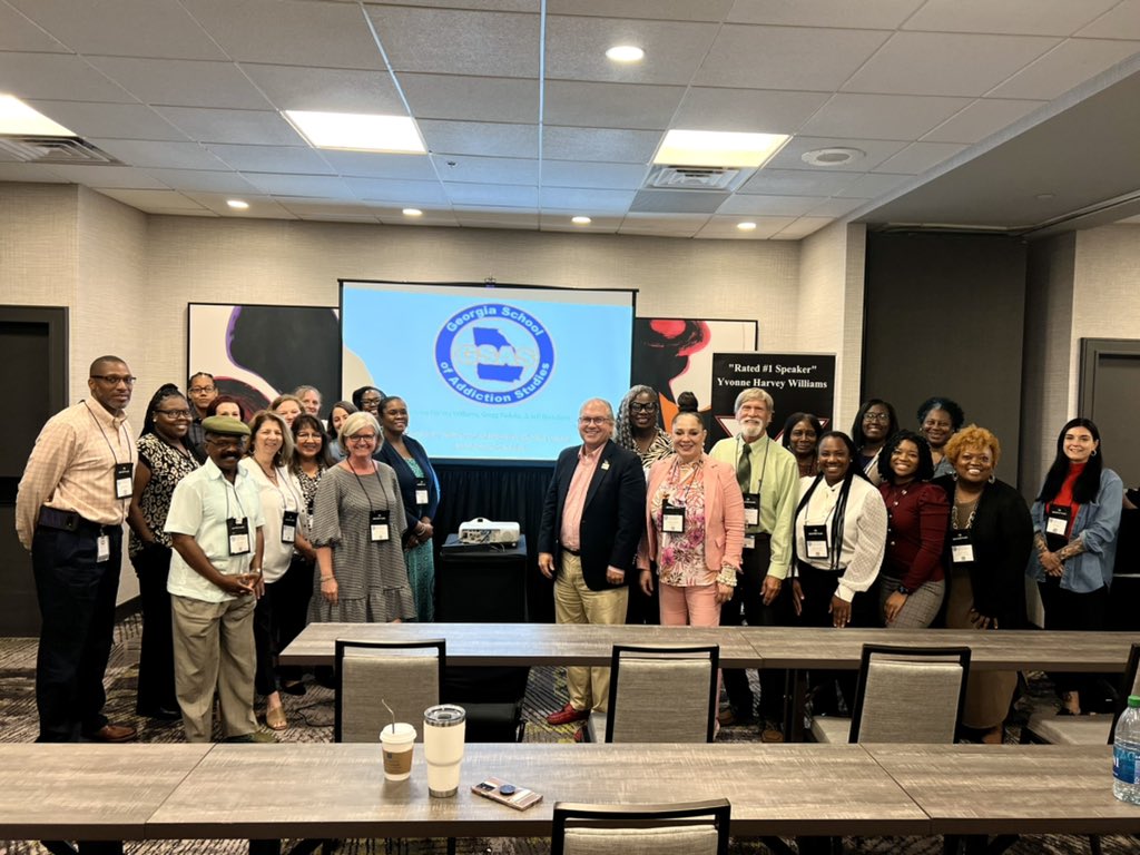jeffbreedlove1's tweet photo. Honored to speak at the Georgia School of Addiction Studies on Prevention, Treatment, and Recovery Legislative Update and Advocacy Discussion with my dear friends Yvonne Harvey-Williams and Dr. Gregg Raduka

#garecovers #gsas2022 #recovery #gapol @theGAschool @Recovery_GCSA https://t.co/GlaONR75m5