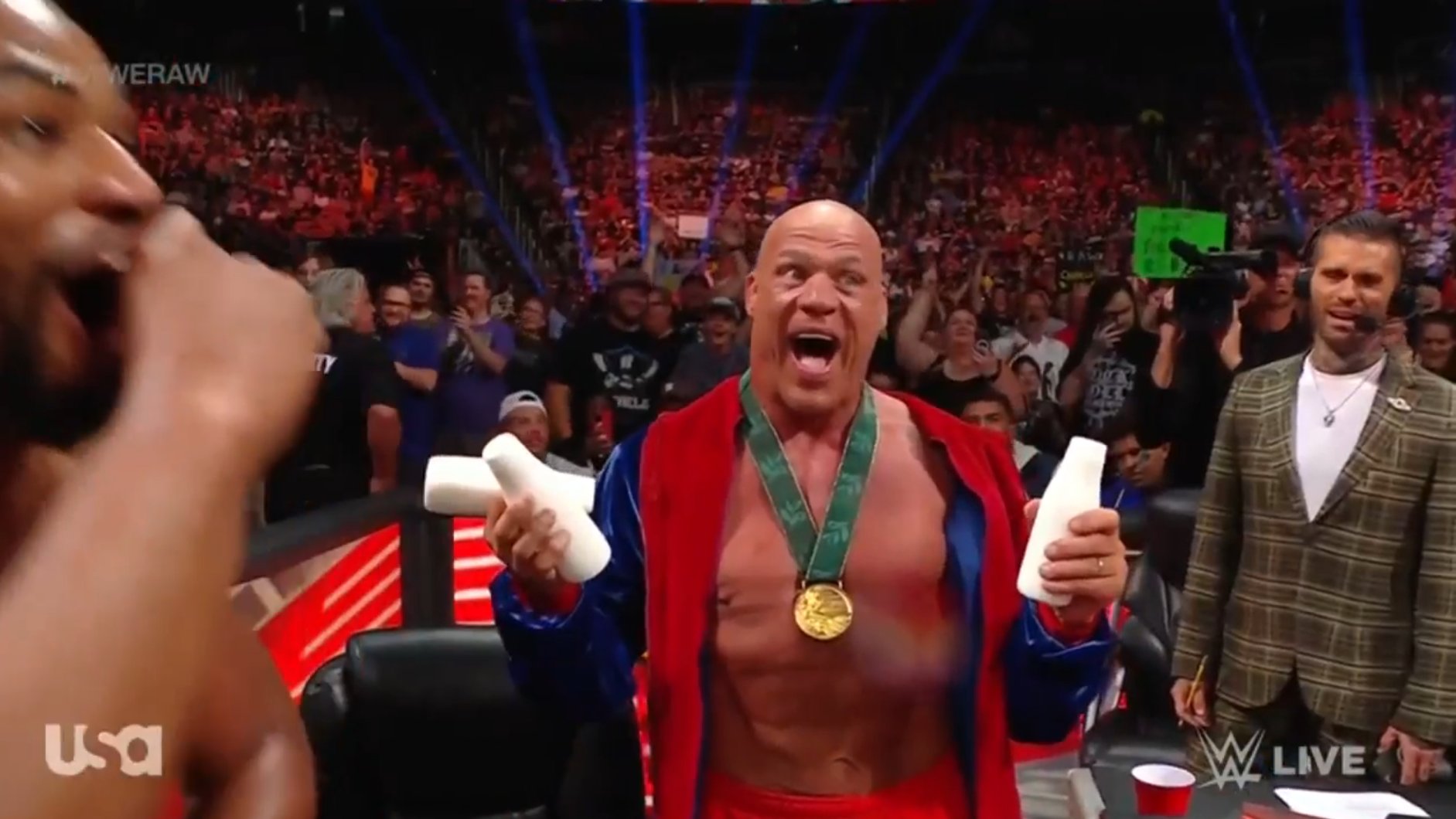 Fightful Wrestling on Twitter "Kurt Angle's facial expression 😂😂 