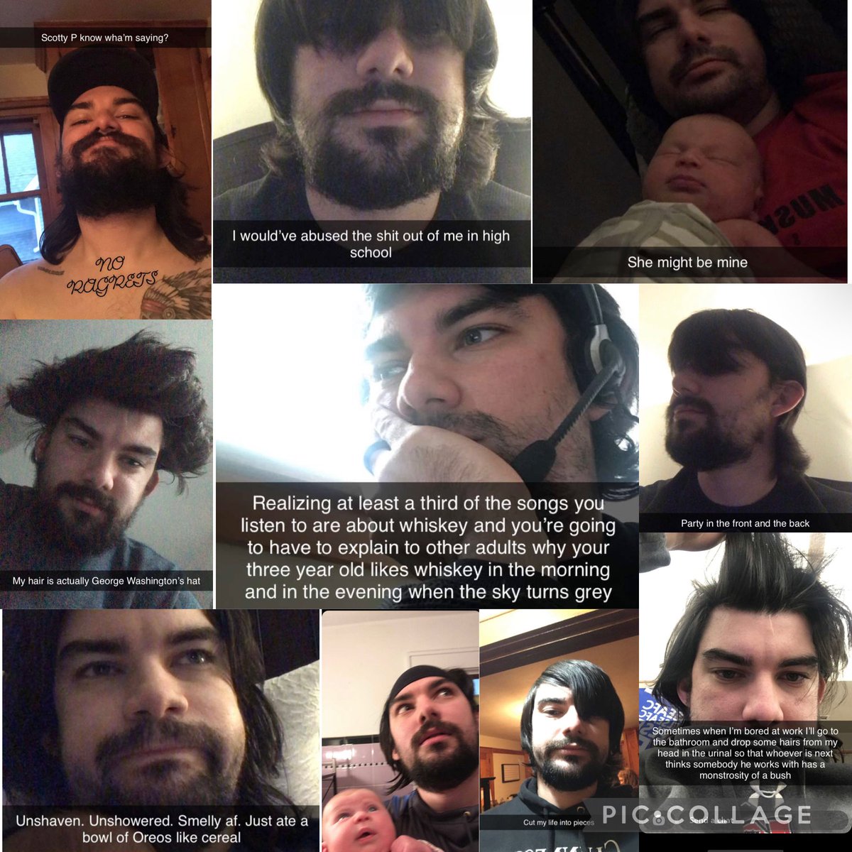 alpal24's tweet photo. 8/29…. the annual collage for Charlie’s birthday. just a bit different this year as there is a new addition, miss Thea ♥️ happy birthday Charles!!!! @ChazBreit https://t.co/oAF6iCr4YN