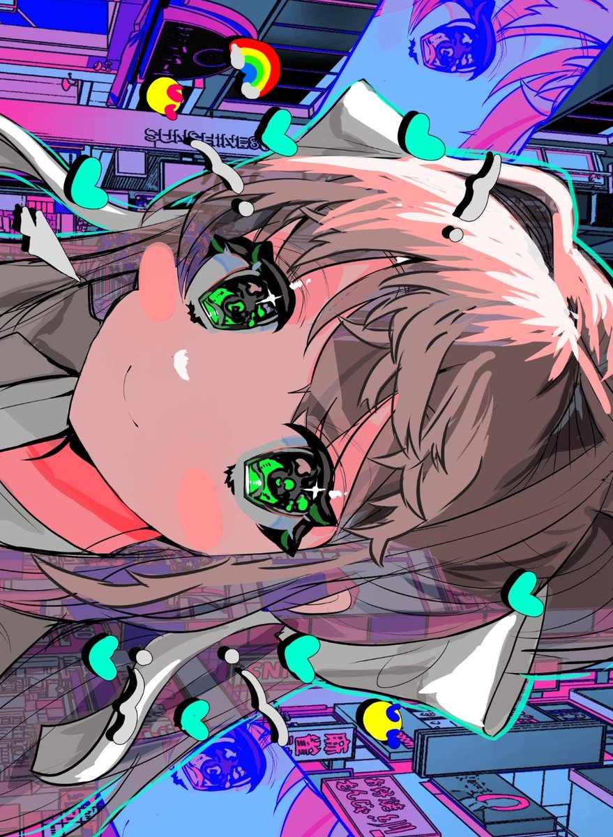 Fuolal's tweet photo. #ddlc #monika https://t.co/eUASRBJ07n