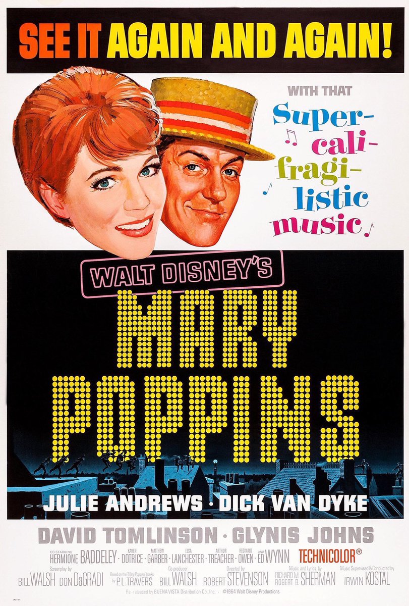 FilmNewsNos's tweet photo. 🎬MOVIE HISTORY: 58 years ago today, August 29, 1964, the movie ‘Mary Poppins’ opened in theaters!
#JulieAndrews #DickVanDyke #DavidTomlinson #GlynisJohns #HermioneBaddeley #KarenDotrice #MatthewGarber #EdWynn #ElsaLanchester #ReginaldOwen #RobertStevenson @Disney https://t.co/iOszT3LIvx