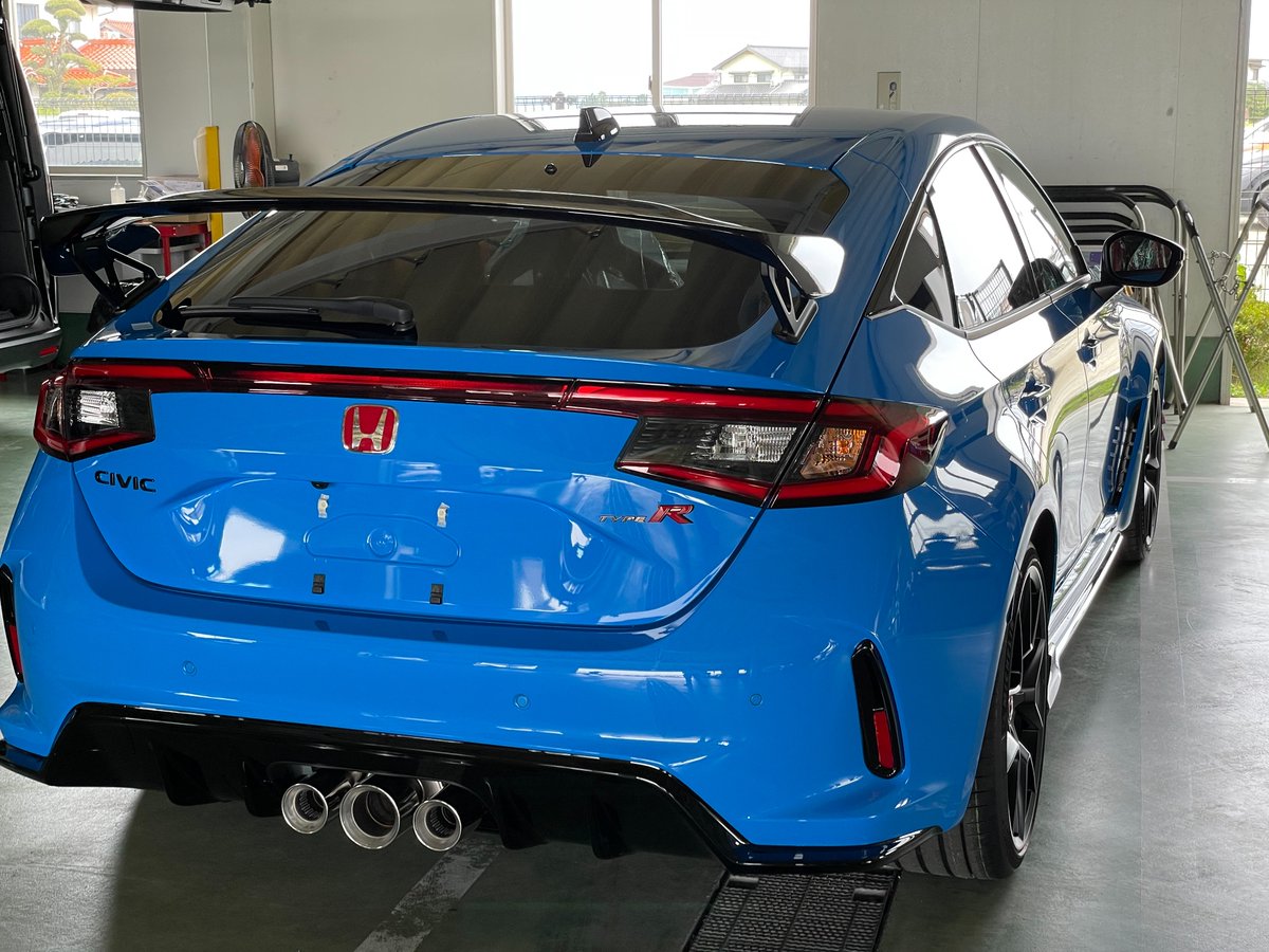 HONDA 新型シビック FL5 純正ウィング 純正ステーセット 赤 な @ FL1