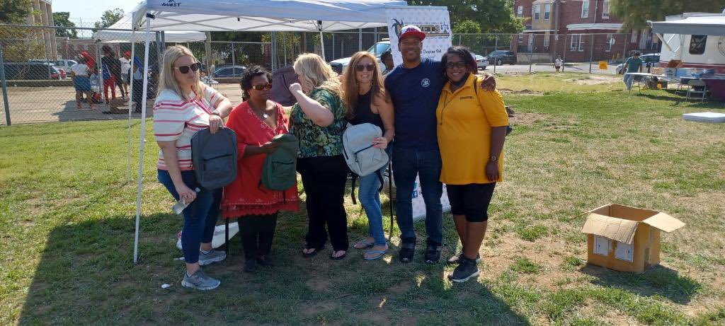 NABVETS94's tweet photo. #NABVETS in collaboration with @AstraZenecaUS handed out hundreds of backpacks for back to school events in New Castle County, Delaware last week. https://t.co/EjTqeUYOZU