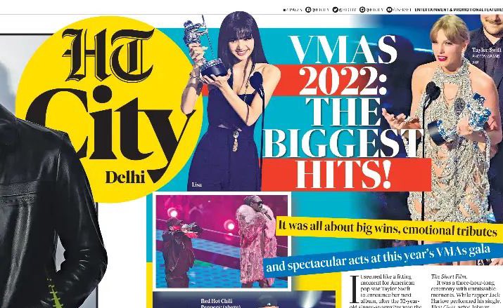LALISAINDIA_'s tweet photo. LISA in today's HINDUSTAN TIMES newspaper 

LISA WINS BEST KPOP 
#LalisaVMAsWin
#LISA #LALISA #MONEY @BLACKPINK https://t.co/NLRZLWSCdg