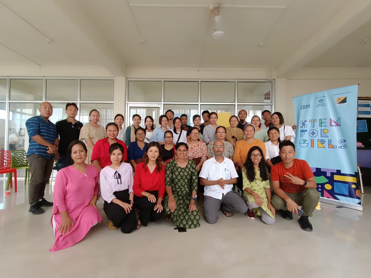 YNnagaland's tweet photo. Zip Zap⚡️
2 days of #IBMSTEMforGirls MasterCoach for Teachers successfully completed with 70 teachers of 24 Govt. schools from Dimapur held at #YouthNet office Dimapur, with @questalliance as our facilitating partner. @ibm_in @IBM @NagalandSchool @MyGovNagaland #YNnagaland https://t.co/Z8BKSfCqFS