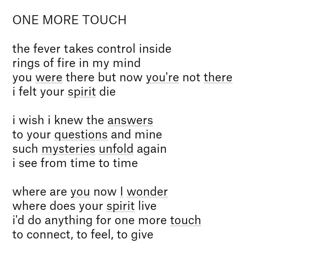 PoetClockwork's tweet image. ONE MORE TOUCH 

#poet #poetry #poetrycommunity 
#poetsofTwitter #poetrylovers