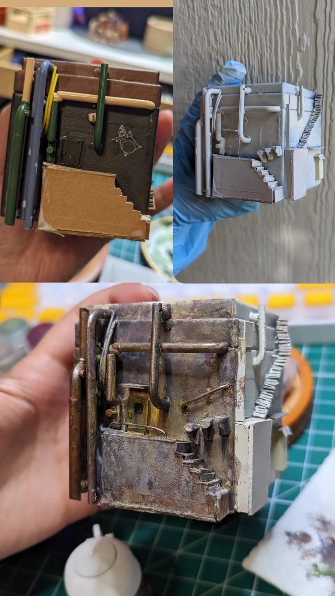 kupoknots's tweet photo. A few more minor details left for tomorrow. 💤 Eager to see it in daylight and with fresh eyes. 

#Miniatures #miniaturepainting #miniatuart #SpiritedAway #StudioGhibli #painting https://t.co/UuKKJGUS2B
