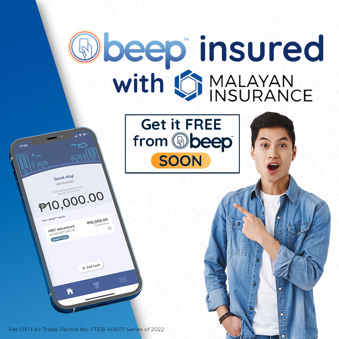 beep_card's tweet photo. Para sa kampanteng biyahe, maging beep™ insured ka! Malapit niyo nang malaman ang handog sa inyo ng beep™ at Malayan Insurance. ✅
#beepcardPH
#ibeepmona
#lakasngbeep
#commuterlife
#byahero
#cashlesspayments
#commuter
#cashless
#publictransport
#publictransportation https://t.co/SyP7VQFzec