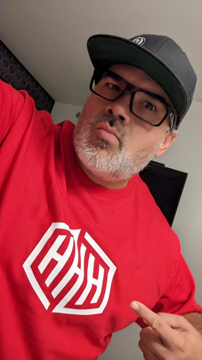 3Hconstruct's tweet image. One of the tres hombres trying on a sample for some new company shirts.

@allanharding