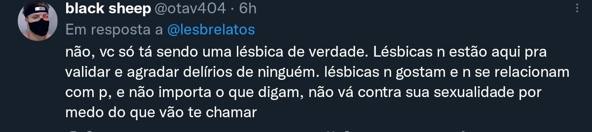 LUARA_BLACK's tweet photo. @ellorep @lesbilov @lesbrelatos Gata olha isso aqui, se não  tratamentos sobre esse assunto mais gente burra assim vai existir! Entenda precisamos fala mais sobre essas questões dentro da comunidade isso nem deveria existir porém é um fato! https://t.co/6Ct0mWafcF