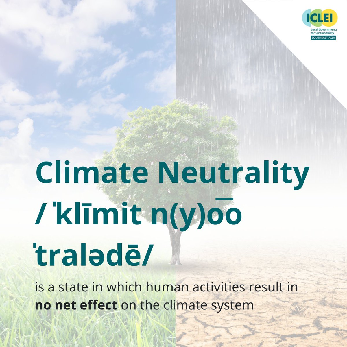 icleiseas's tweet photo. What does “climate neutral(ity)” actually mean? 🤔

“A state in which human activities result in no net effect on the climate system.”

#ClimateNeutrality
#Sustainable
#SutainableDevelopment
#RaceToZero
#CitiesRaceToZero https://t.co/VVR89bpNzl