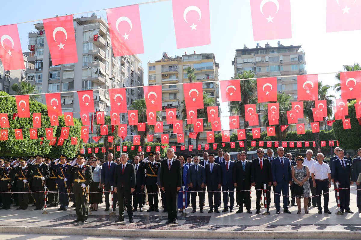 mehmetay01's tweet photo. 30 Ağustos Zafer Bayramı'mızın 100. yılı münasebetiyle Atatürk Parkı’nda düzenlenen törene katıldık.

Başta Gazi Mustafa Kemal Atatürk olmak üzere bu zaferi bizlere armağan eden istiklal mücadelemizin kahramanlarını rahmetle anıyoruz.

#30AğustosZaferBayramı https://t.co/BQP7UbJqWe