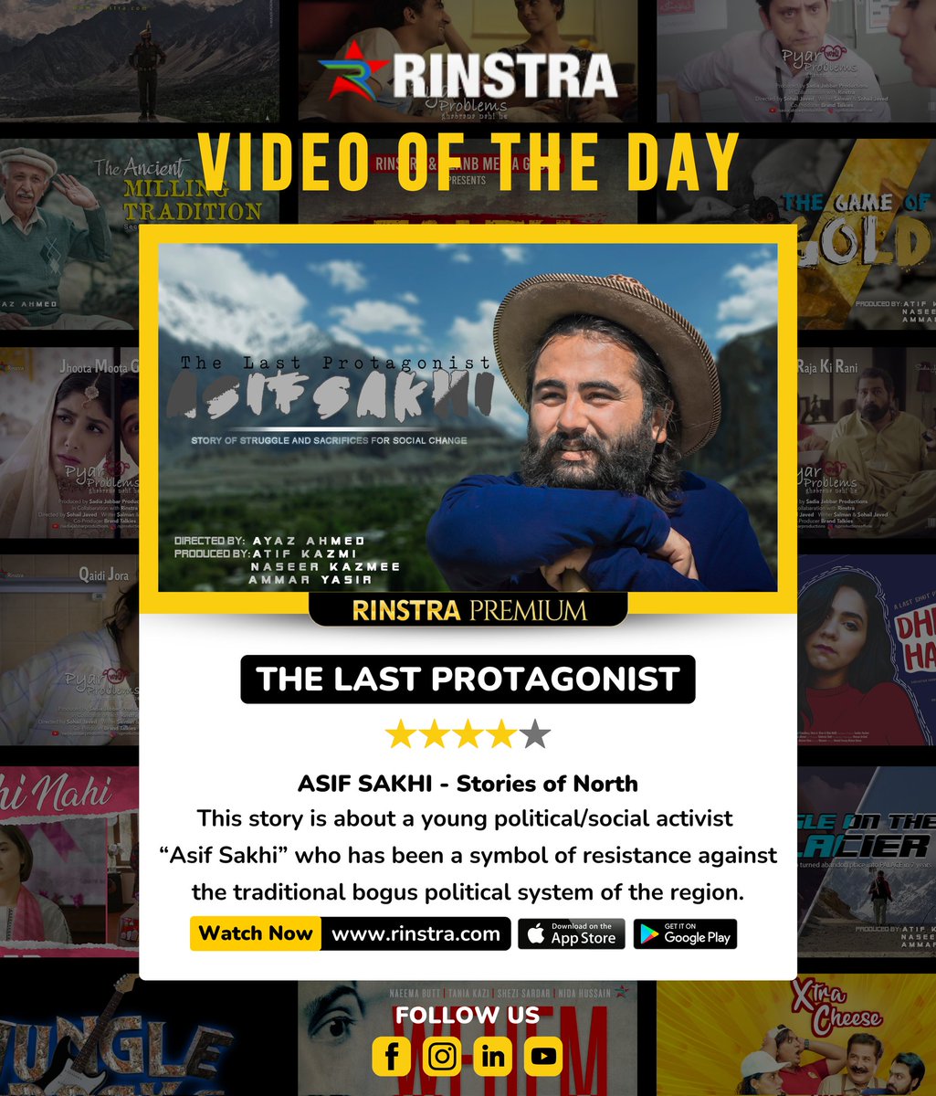 iRINSTRA's tweet photo. The last protagonist
This story is about the challenges and threats @sakhiasifweer has faced for being an unorthodox political leader. 

Watch Now ▶️ https://t.co/2HQbw5yXYM

Download Rinstra App⤵️
Play Store: https://t.co/mHb3L9Vwje
Apple Store: https://t.co/5DgNW2ucmq https://t.co/27qUs5rFVa
