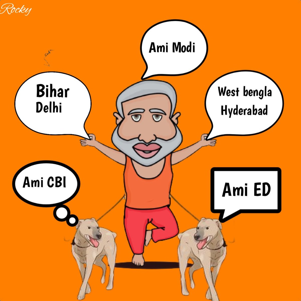 Comedy14k's tweet photo. Modi ED#CBI https://t.co/ykWi4bmvWL