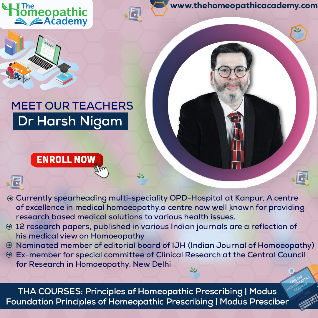 THA_Homeopathy's tweet photo. Learn from Dr. Harsh Nigam in digital online Homeopathy courses
Enroll now:- https://t.co/HmoGTCnN51
https://t.co/HmoGTCnN51
.
.
#homeopathy #course2022 #learnmoredobetter #learnmore #learning #onlinecourse #onlinecourseacademy #ourteachers #naturopathy #alternativemedicine https://t.co/ryrTyWi3k4