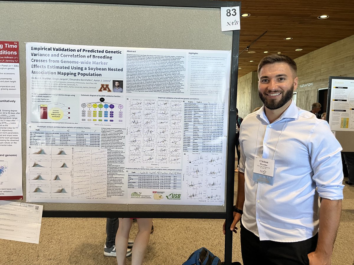 UMNplantbreed's tweet photo. The 2022 NAPB meeting in Ames, Iowa was an excellent opportunity for graduate student poster presentations, networking, and meeting up with mentors. Thank you for a great event @NAPlantBreeders! @NAPB_GSWG @CFANS @UMN_AgroPlant @UMNHorticulture 
#PlantBreeding https://t.co/UoVvCNBj1c