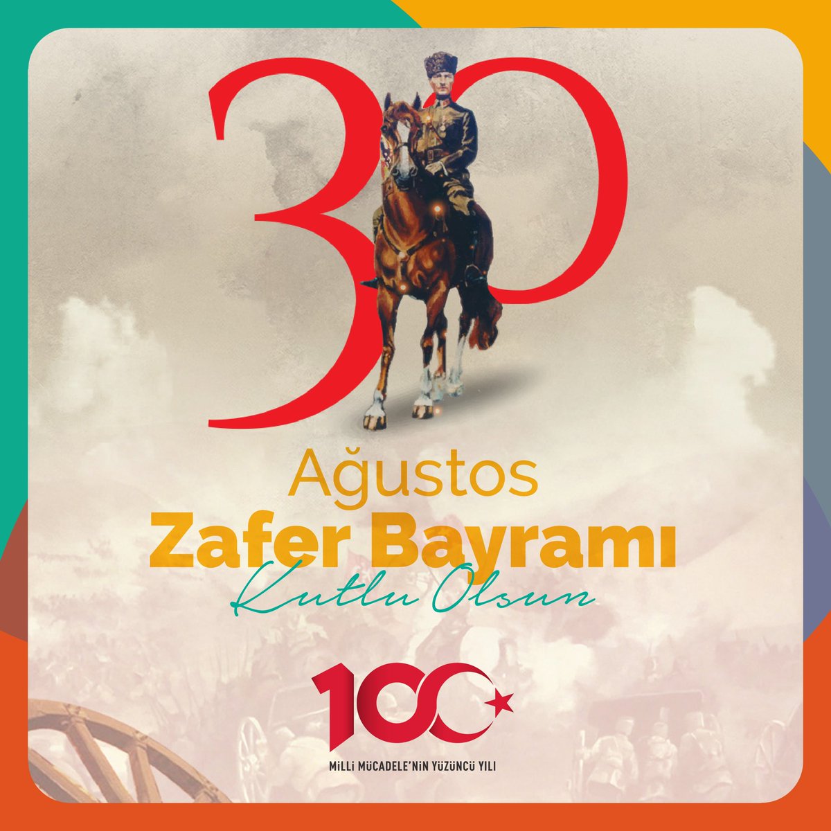 Birlik ve beraberliğimizin tarihe atılmış en güçlü imzası, zaferimizin 100. yılı kutlu olsun!🇹🇷
Başta Gazi Mustafa Kemal Atatürk olmak üzere tüm şehitlerimizi saygı ve minnet ile anıyoruz.♥️
#30ağustoszaferbayramı #ortakdeğerler #ortakdeğerlerhareketi