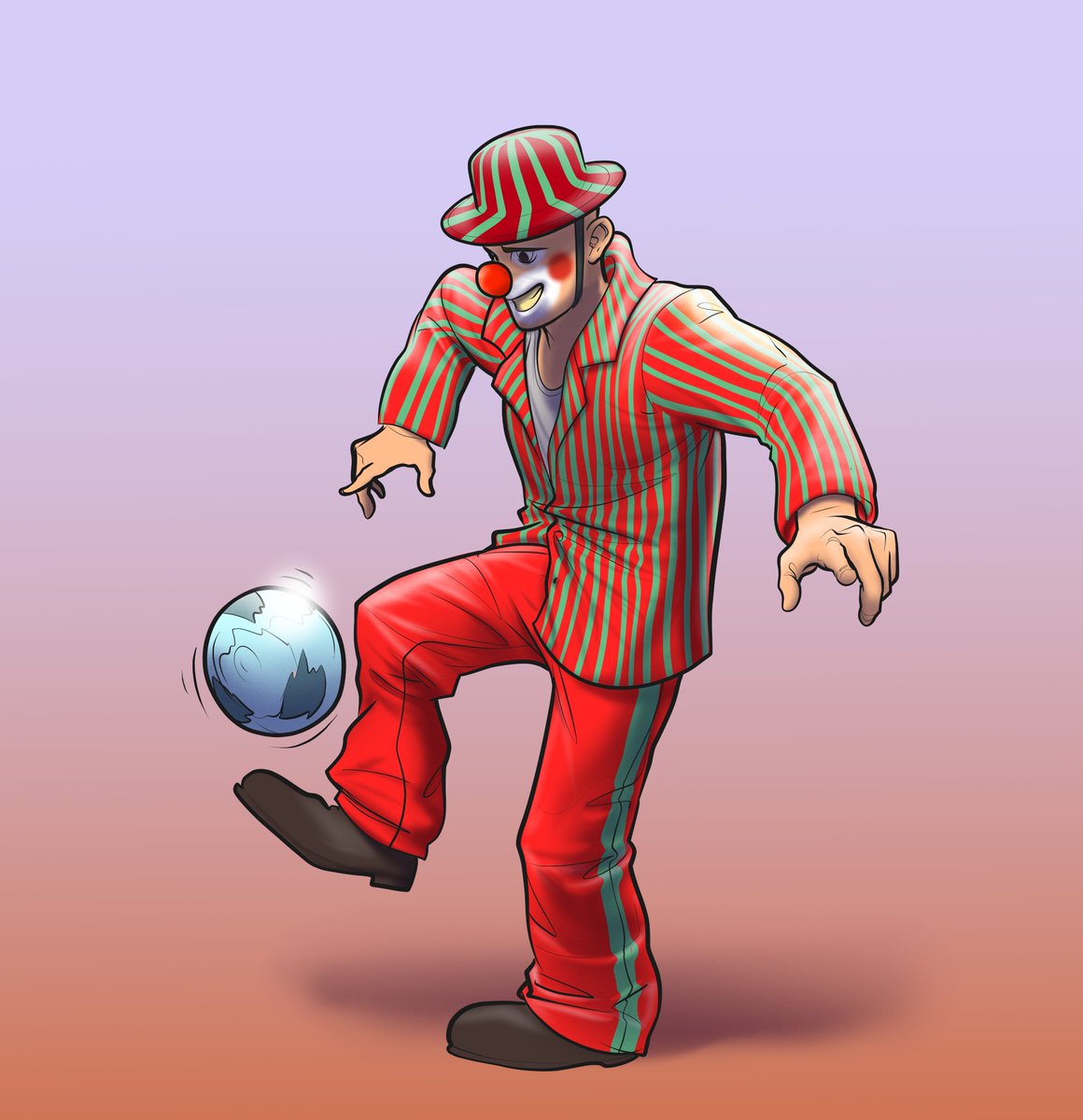 Red Series… the clown playing ball… do clowns dream?
Will he want to play alongside Messi in Qatar 2022?
Surely yes!
Check out this NFT on opensea.io/collection/clo…    
Learn about us at clowns.ar

<a href="/Opensea/">OpenSea</a>
#OpenSeaNFT
#nftcollector #nftcommunity #nftcollectibles