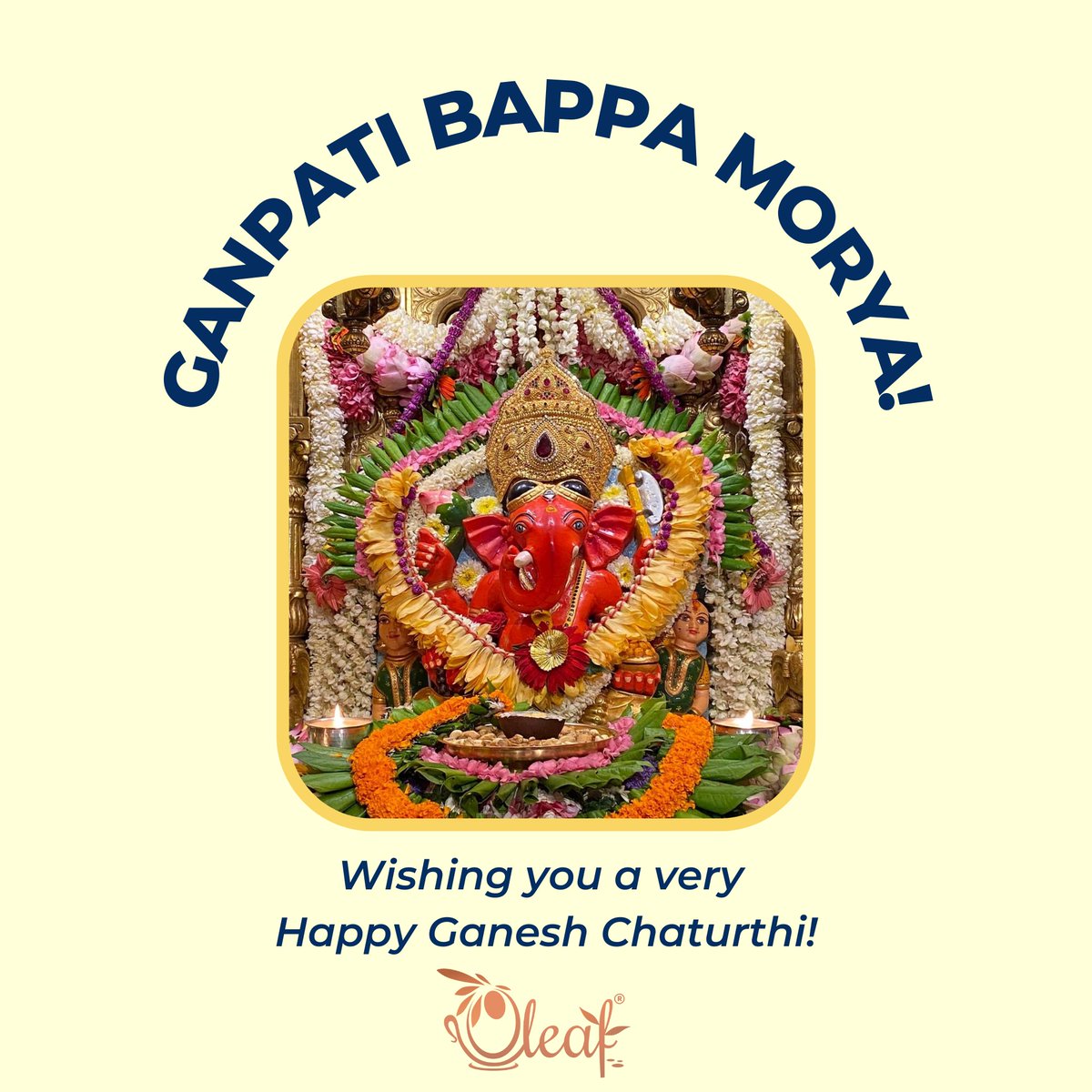 oleafherbal's tweet photo. Oleaf wishes you a very happy Ganesh Chaturthi! https://t.co/2CzCcO8GYc