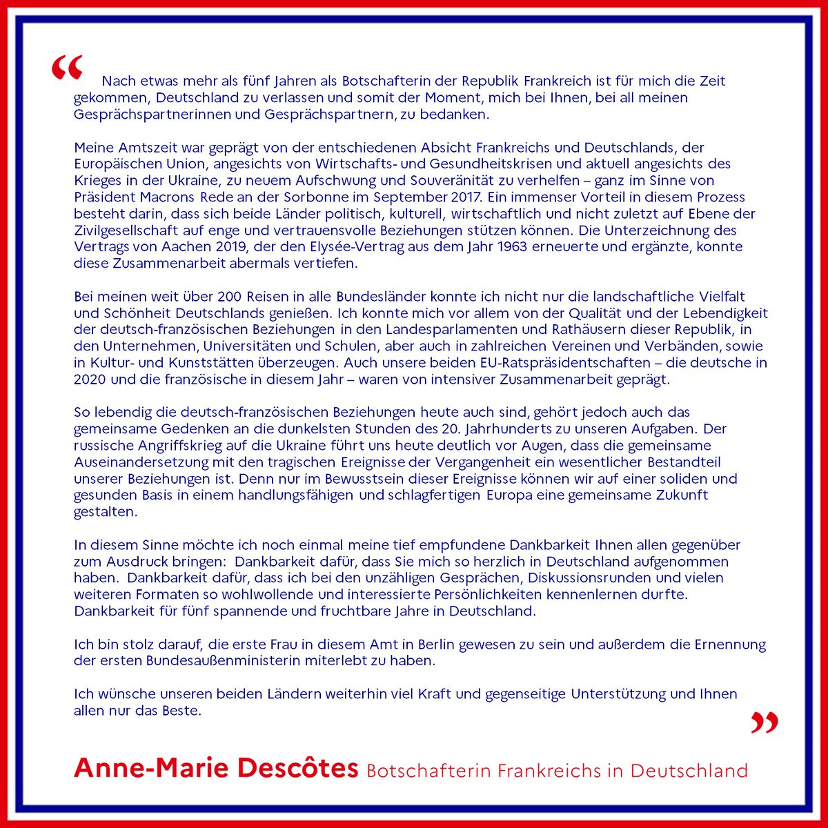 Anne-Marie Descôtes tweet media