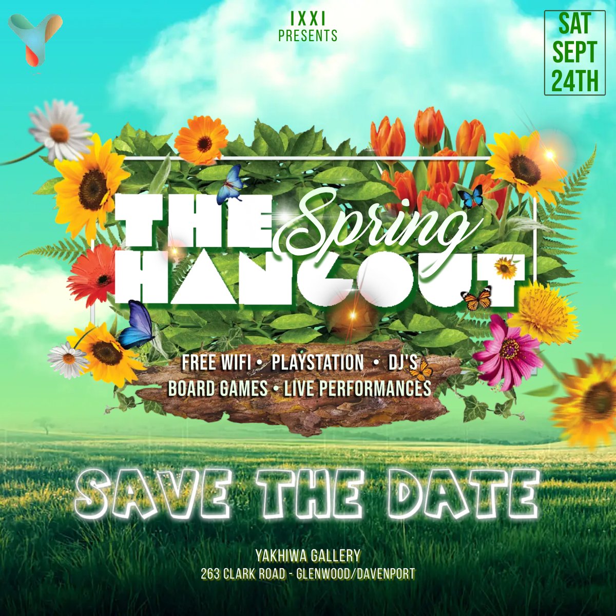 THE HANG OUT!!!
24 SEPTEMBER 2022
SAVE THE DATE!!!