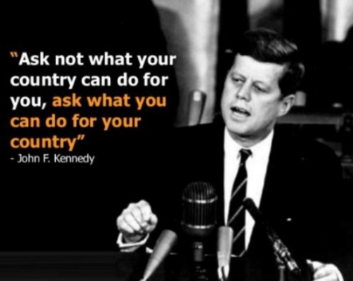 There was a time when our President challenged us to serve our nation. Today our President demands that the nation serve you. A life without service is a life without dignity.