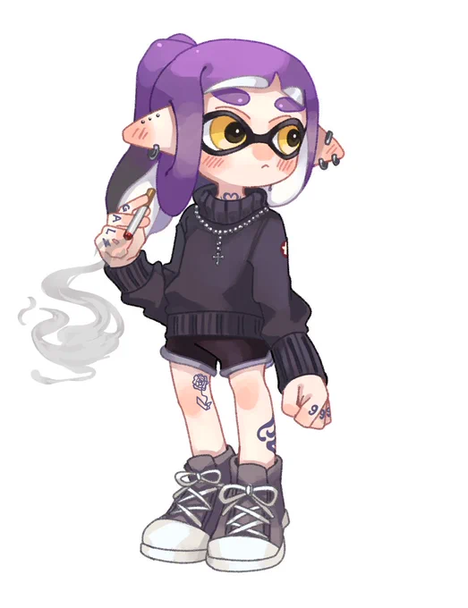 ご依頼で知り合いのキャラクターシート描かせていただきました! ※保存禁止 