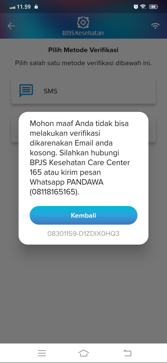 putrikomariah05's tweet photo. @BPJSKesehatanRI Tidak bisa email/ no tlp tidak bisa di verifikasi https://t.co/3muOKl8dTG
