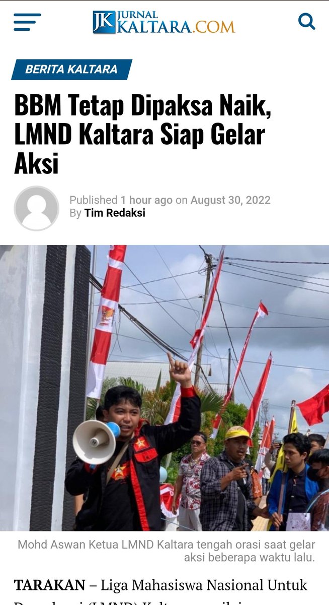 LMND_Tarakan's tweet photo. #LMNDTolakKenaikanBBM #LMND https://t.co/bhHpYgNqde