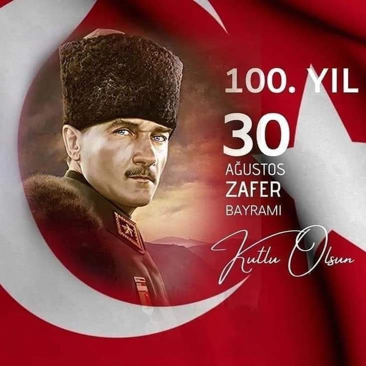 Her anı kahramanlık destanlarıyla dolu #30Ağustos zaferinin 100. yıl dönümünü kutlamaktan büyük bir onur ve gurur duyuyor;

Türkiye Cumhuriyeti'nin Kurucusu Gazi Mustafa Kemal Atatürk ve silah arkadaşlarını saygı ve minnetle anıyorum.

#30AğustosZaferBayramı