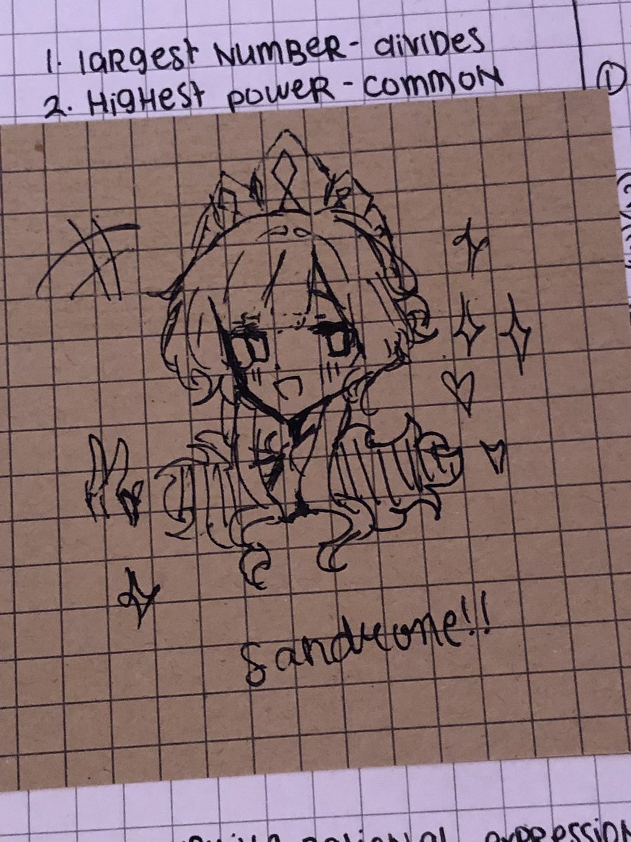 Marionetteday's tweet photo. ga!! Take sandrone from my math notes <3🎭 https://t.co/D3AIJUoe2S