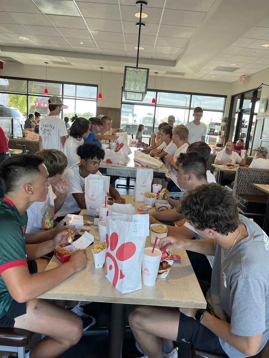 BHSSoccer6's tweet photo. Huge shoutout to Chick-fil-A and all who came out today to support us. Thank you!!! https://t.co/Q5e3Dn6QEy