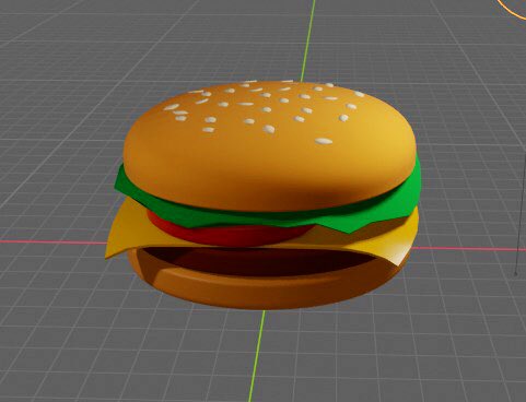 yeji205's tweet photo. My first modeling using Blender, Hamburger 😋🍔 #threejsJourney #threejs #blender #3dmodeling https://t.co/rsnwvRqrsO