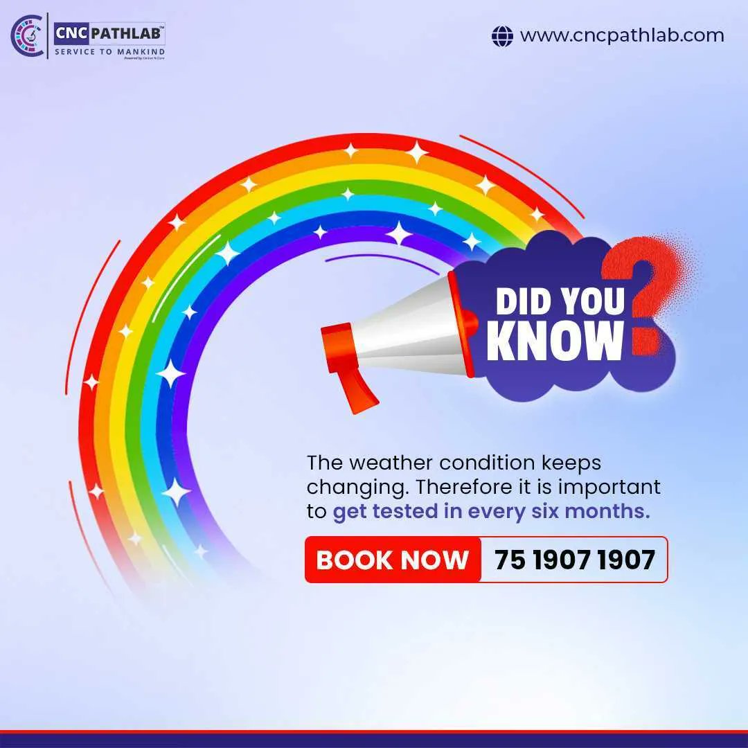 cnc_pathlab's tweet photo. A full body checkup should be performed at least once every 6-12 months to ensure that you are immune to and avoid any upcoming medical issues.
Call Us for More Information: +91 75 1907 1907
Book your appointment today: https://t.co/0lIob8mmIx
#healthcheckup #cncpathlab https://t.co/5JTFbVvOOy