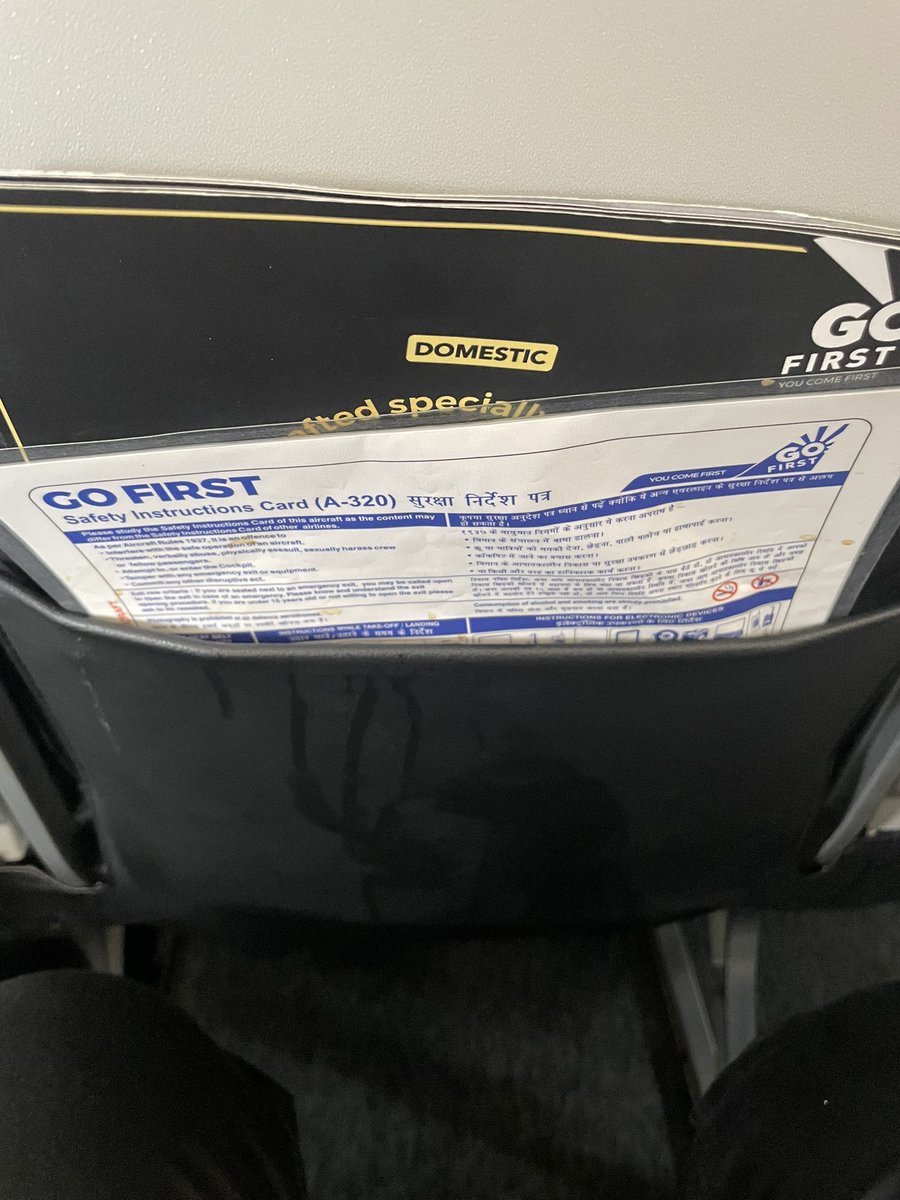 vInZzzY's tweet photo. @GoFirstairways not clean as the clean lean flying machine….need to take note from @IndiGo6E 
Flight 2516 #badcustomerservice #Nagpur #Delhi #Airlines #india https://t.co/pbC8cyaTf6