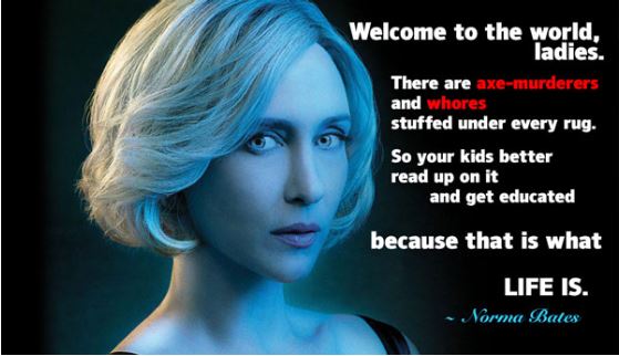 This is what I have to say to the book banning 'ladies' like Moms for Liberty. This mother--Norma--is ALWAYS right. #ireadbannedbooks #bannedbooksweek #books #censorship #book #bookworm #bibliophile #reading #read #nationalcoalitionagainstcensorship #batesmotel #normabates