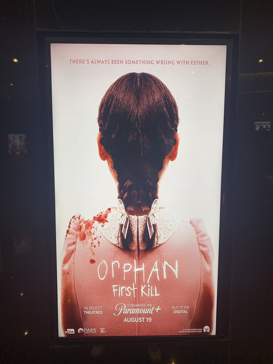 NoctrnalPharaoh's tweet image. Just watched #OrphanFirstKill &amp;amp; i can say it was SO strong movie!! It’s the beginning of part 1, they revealed the real story behind Esther demonic personality &amp;amp; it has an Amazing plot twist🙃😂. Julia Stiles did an Amazing role!!!
Briefly, VERY RECOMMENDED TO WATCH🖤🖤🖤#Orphan2