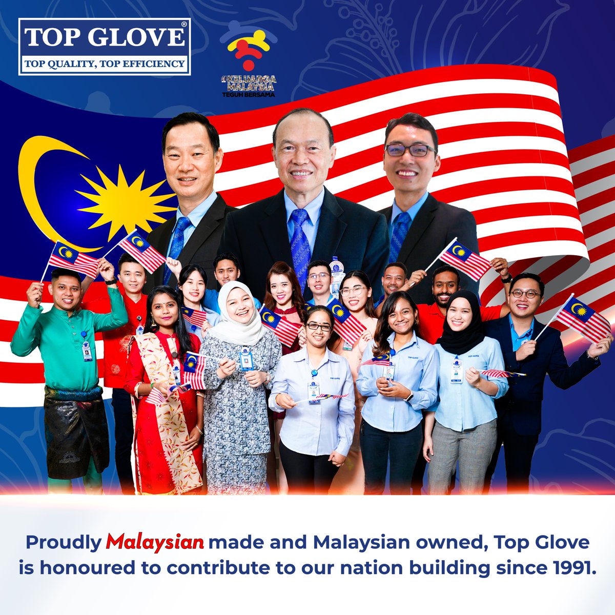 topglovecorp's tweet photo. As we celebrate Malaysia's 65th Independence Day tomorrow, 31 August 2022, we are proud to be a local brand with a global outlook that has grown together with our beloved nation 🇲🇾
Thank you for your continuous support in our journey🙏
#TGFamily #HariMerdeka2022 https://t.co/2PjD16IL6u