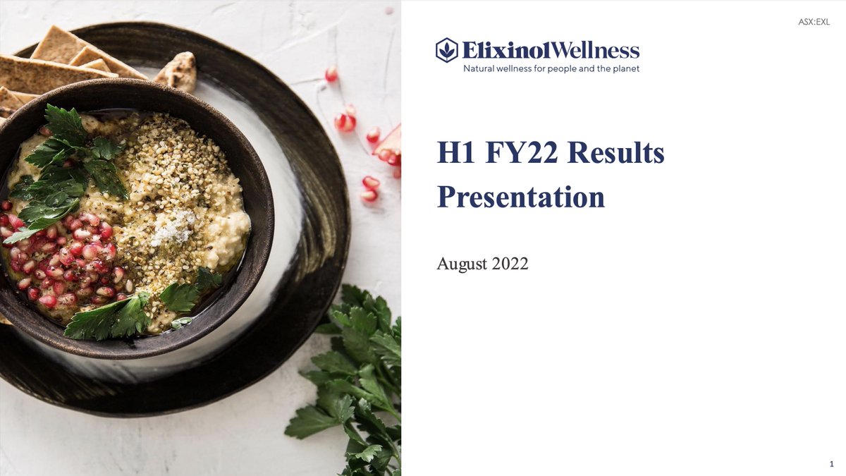 EXLWellness's tweet photo. $EXL has released its H1 FY22 results, cementing its trajectory towards #profitability and recording a 24% improvement in Adjusted EBITDA. 

Official announcement and Company presentation here: https://t.co/DKPUOGgYVb https://t.co/qkDh24sqDz