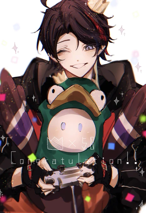 50勝おめでとう~~~最高に楽しい夏だった!ありがとう!#さ絵ぐさ 