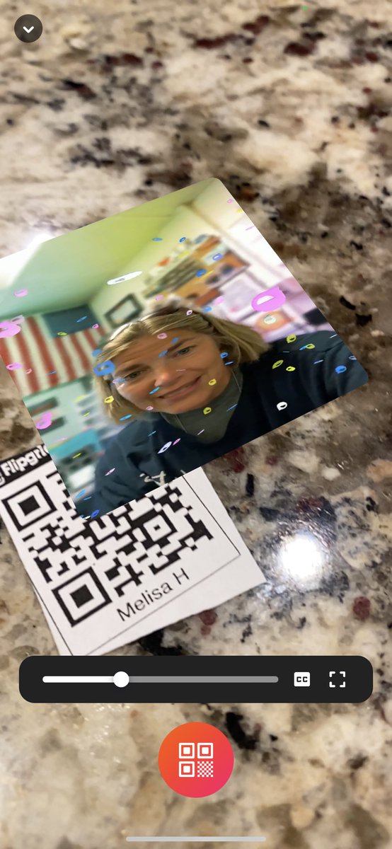 Ummmm okay @MrsHayesfam making a girl teary over here!! What a sweet surprise to have a @MicrosoftFlip AR video delivery via real mail 📬 with words of encouragement for the new school year. 💖 #community