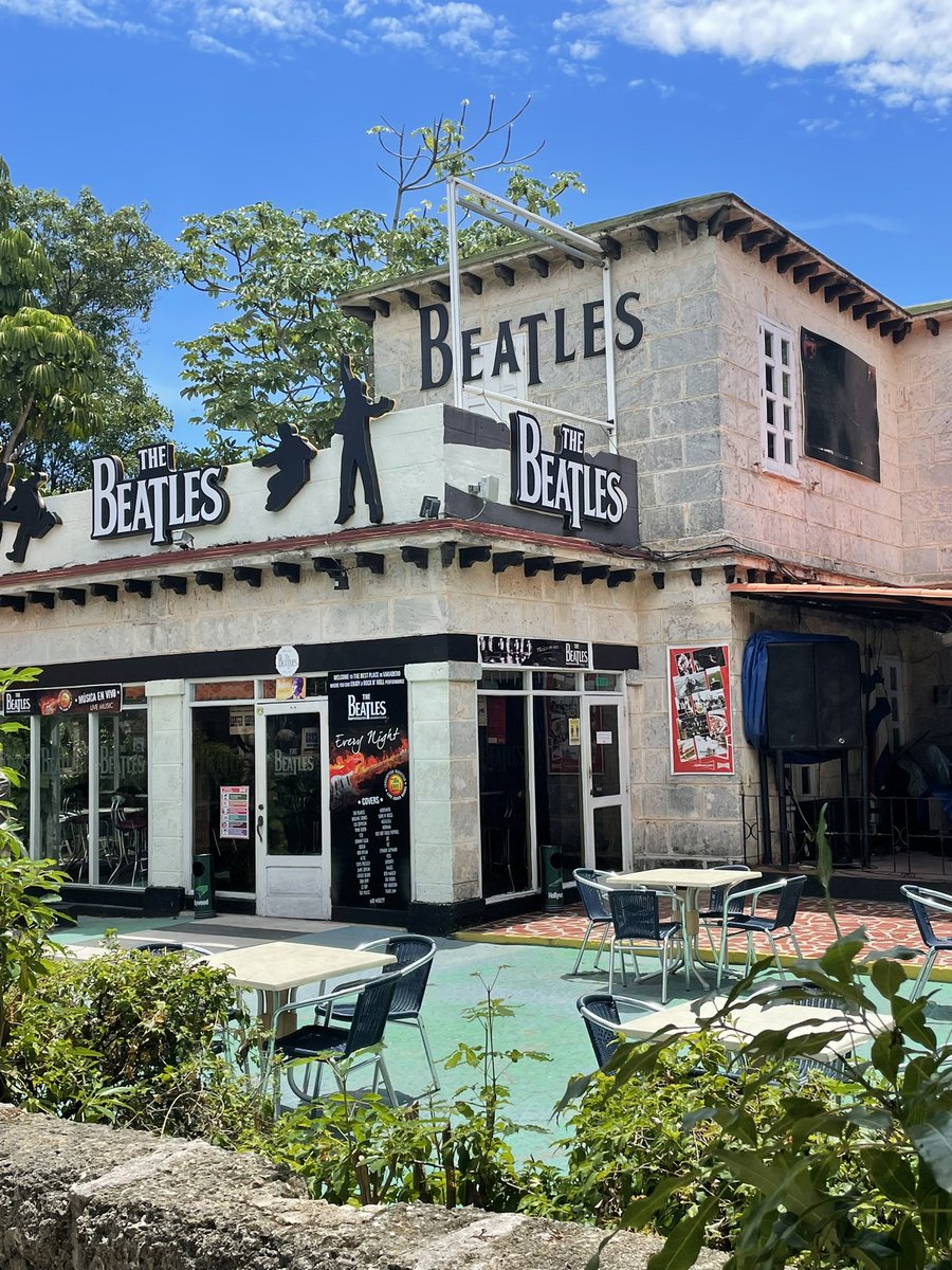 Rocks1Off's tweet photo. Living 30 miles from liverpool and finding this place 4,500 miles away in Cuba.
Live bands &amp; The Beatles should be a good night!!
#TheBeatles #Varadero #Cuba https://t.co/tuR5bh4iS8
