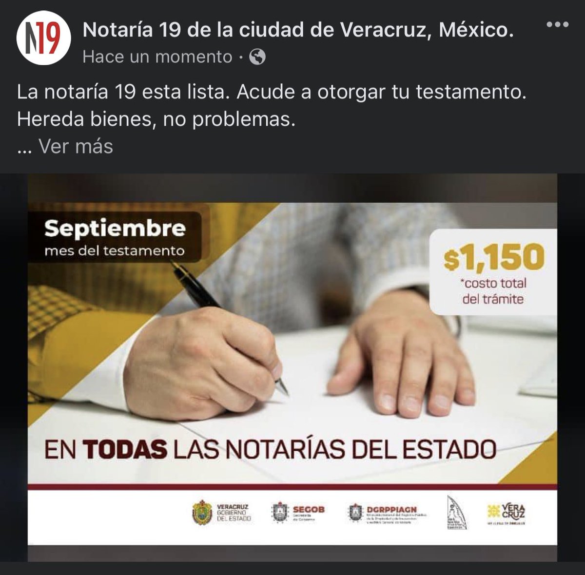Notaria19Ver's tweet photo. Mes del testamento.
Acude a la Notaría 19 ubicada en Portal de Miranda 127 esq. Mario Molina. Centro Histórico. (Frente a catastro municipal).
Asegura el futuro de tu patrimonio y la tranquilidad de tu familia. https://t.co/aDdzjPKFLP