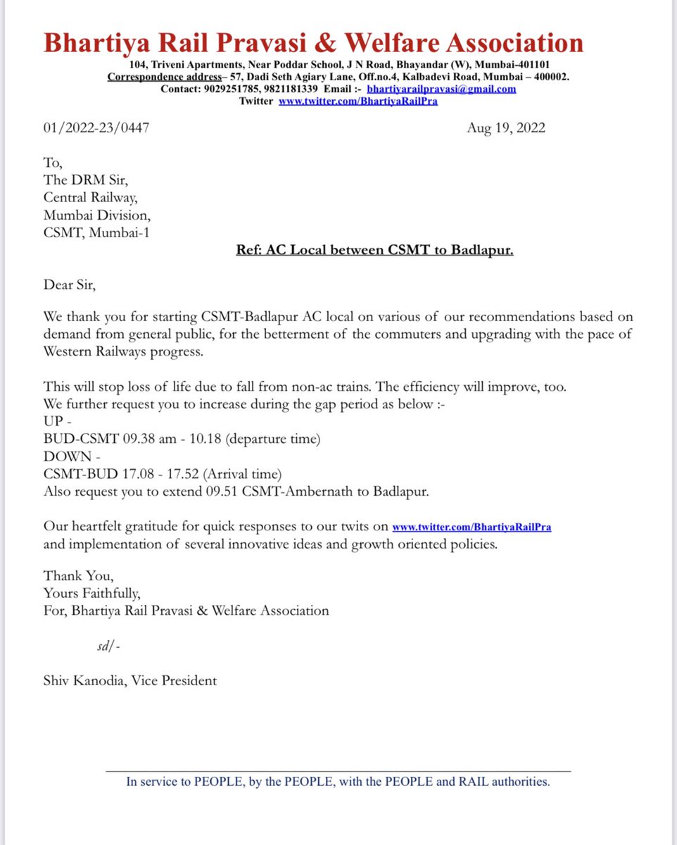 Please restart the AC locals with some adjustments/ changes/ extensions/additional trains instead of replacements (genuine concerns) Make #SmartMumbai Please add trains were there is a big gap. @AshwiniVaishnaw @Central_Railway @RailMinIndia @singhvarun @MumRail @mumbaimatterz