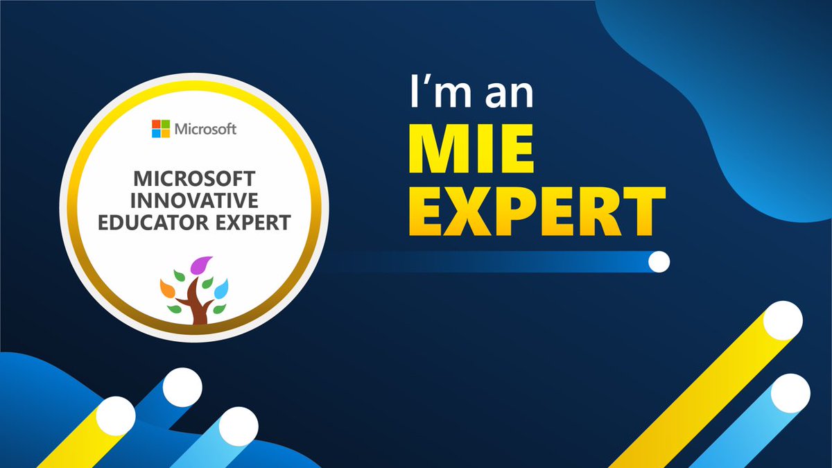 This year will be amazing. So excited to be selected as an MIE Expert for 2022-2023 #MicrosoftEdu #MIEExpert.'