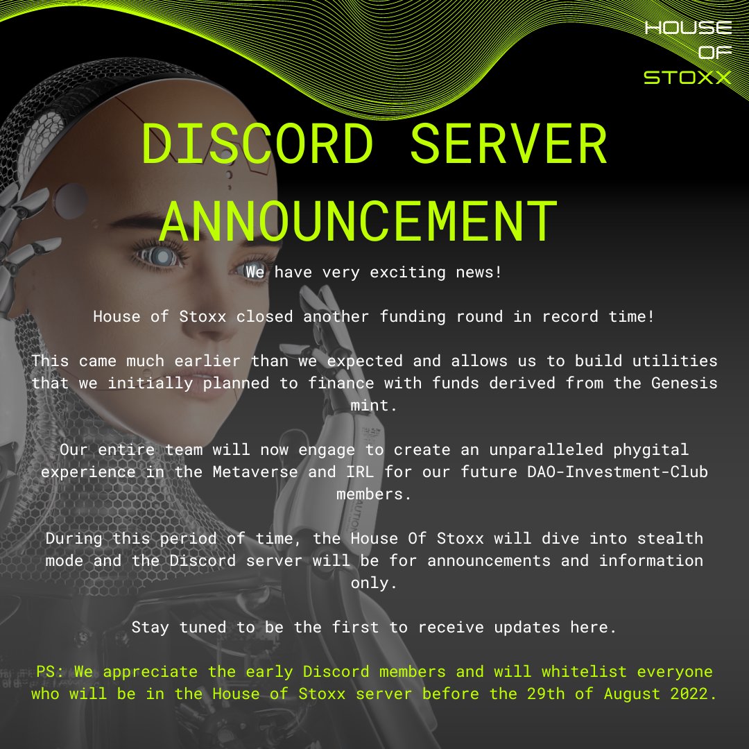HouseofStoxx's tweet photo. We have very exciting news!! 👋👋👋 https://t.co/TNZlWmaew7