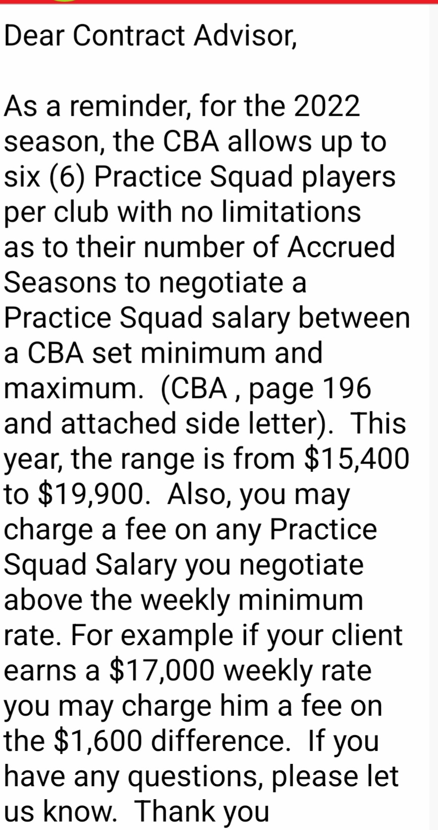 Aaron Wilson on Twitter "NFLPA NFLPA memo to NFL agents regarding
