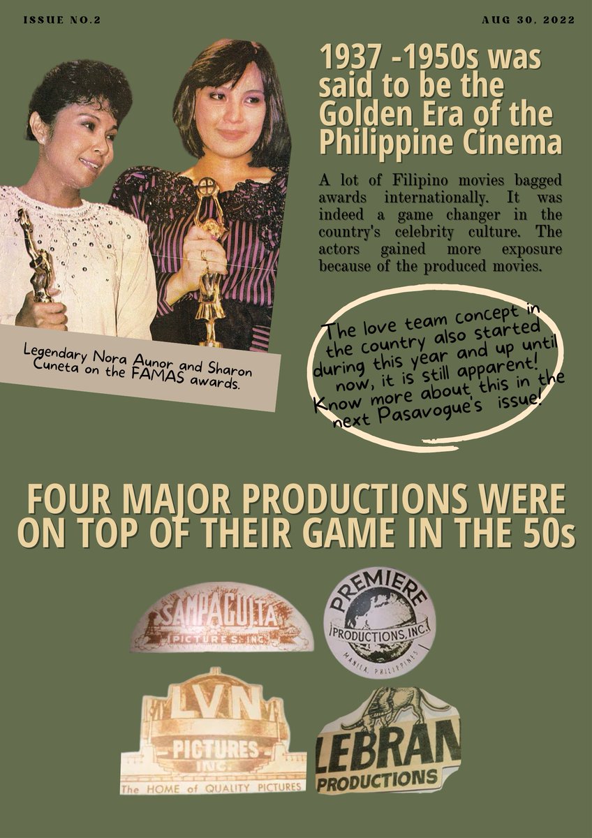 pasavogue__'s tweet photo. Lights, Camera, Action! 🎬

Tignan naman natin kung paano pinalawak ng industriyang pampelikula ang pagkakakilanlan ng ating mga minamahal na artista 🤩✨ Ops, no flash photography please 🙈, baka habulin tayo ng mga papa-paparazzi!

#CelebriTea
#BroadcastHistory 
#CA3283 https://t.co/MpAts4dnUr