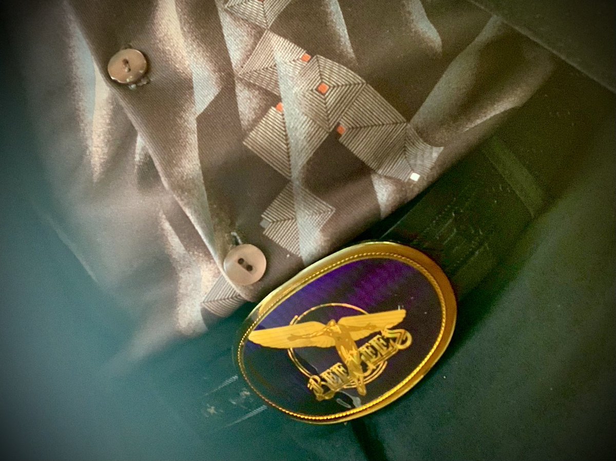 crazyhooks's tweet photo. Oh that’s right it’s purple 😉 and really a bonus 4 Da Purple Feva’ representing tonight with a 1979 original #Spiritshavingflown #beegeesbeltbuckle checking out seeing some buds with live music in Vegas at #thecopa #santafeandthefatcityhorns https://t.co/QjS1xu7nzp